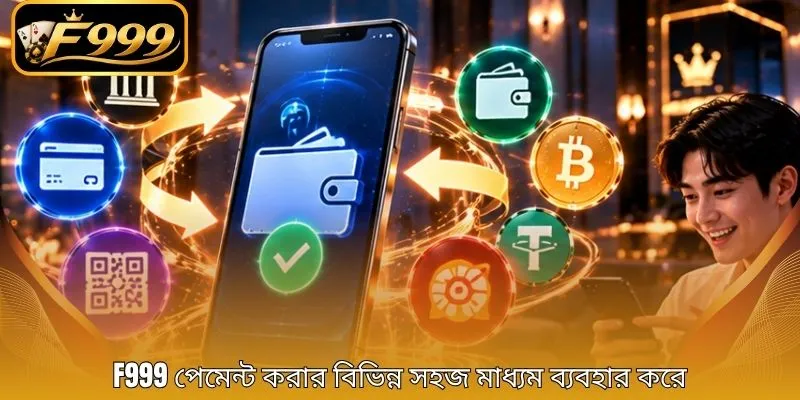 F999 পেমেন্ট করার বিভিন্ন সহজ মাধ্যম ব্যবহার করে