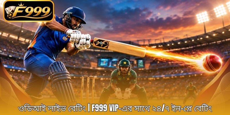 ওডিআই লাইভ বেটিং | F999 VIP-এর সাথে ২৪/৭ ইন-প্লে বেটিং