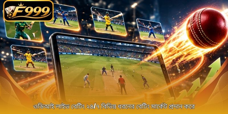 ওডিআই লাইভ বেটিং ২৪/৭ বিভিন্ন ধরনের বেটিং মার্কেট প্রদান করে
