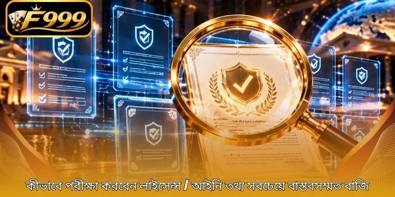 কীভাবে পরীক্ষা করবেন লাইসেন্স / আইনি তথ্য সবচেয়ে বাস্তবসম্মত বাজি