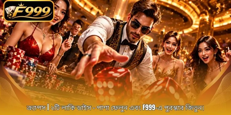 ক্র্যাপস | ২টি লাকি ডাইস - পাশা ফেলুন এবং F999-এ পুরস্কার জিতুন।