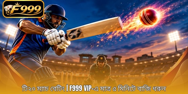 টি২০ ম্যাচ বেটিং | F999 VIP-এ মাত্র ৫ মিনিটে বাজি ধরুন
