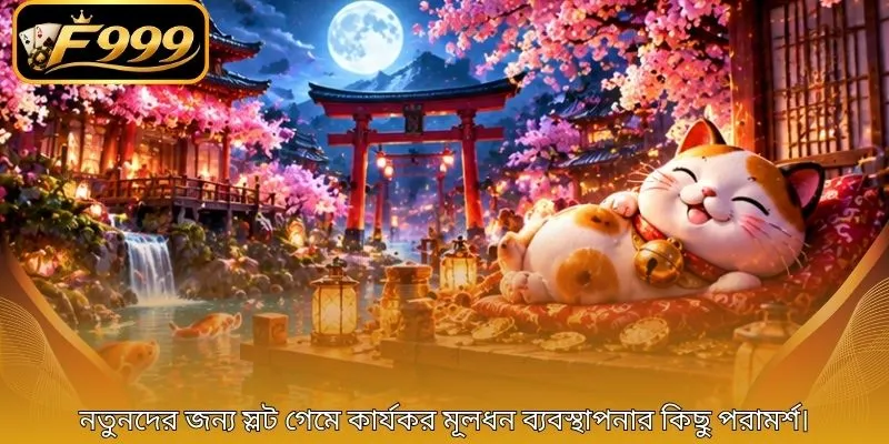 নতুনদের জন্য স্লট গেমে কার্যকর মূলধন ব্যবস্থাপনার কিছু পরামর্শ।