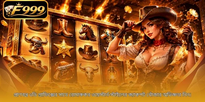 প্রাণবন্ত ৩ডি গ্রাফিক্সের সাথে রোমাঞ্চকর ওয়েস্টার্ন-স্টাইলের জ্যাকপট খোঁজার অভিজ্ঞতা নিন।