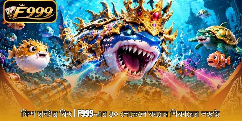 ফিশ হান্টার কিং | F999-এর ৪০ লেভেলে কয়েন শিকারের লড়াই 