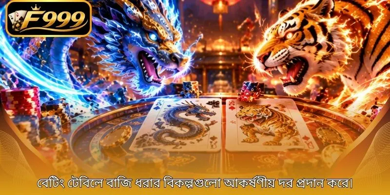 বেটিং টেবিলে বাজি ধরার বিকল্পগুলো আকর্ষণীয় দর প্রদান করে।