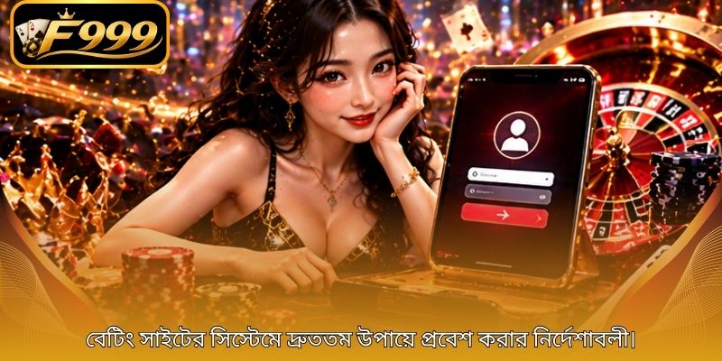 বেটিং সাইটের সিস্টেমে দ্রুততম উপায়ে প্রবেশ করার নির্দেশাবলী।